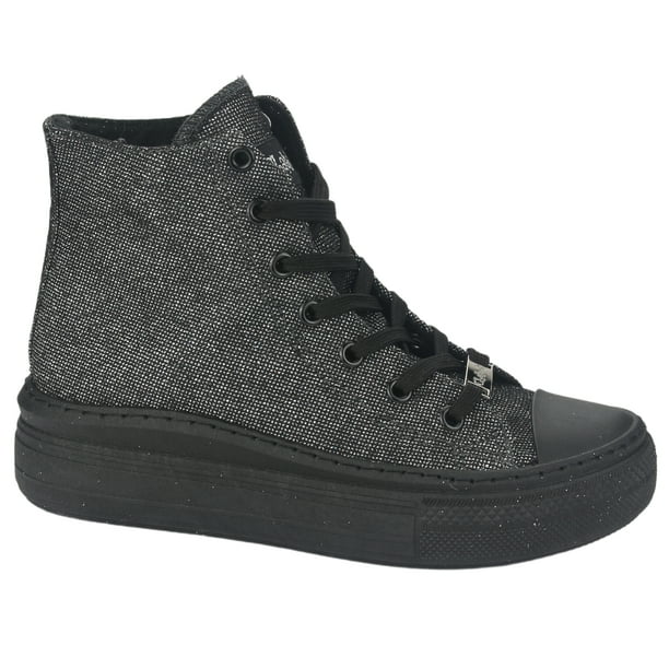 Zapatilla Chalada Mujer Clu-12 Negro Urbano