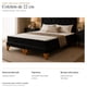 thumbnail image 5 of Cama europea Kumara 2 plazas con colchón híbrido y respaldo capitoné negro en felpa 150x190 cm, 5 of 5