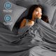 thumbnail image 3 of Juego de sábanas Bare Home Full XL gris 1800 microfibra, 3 of 9