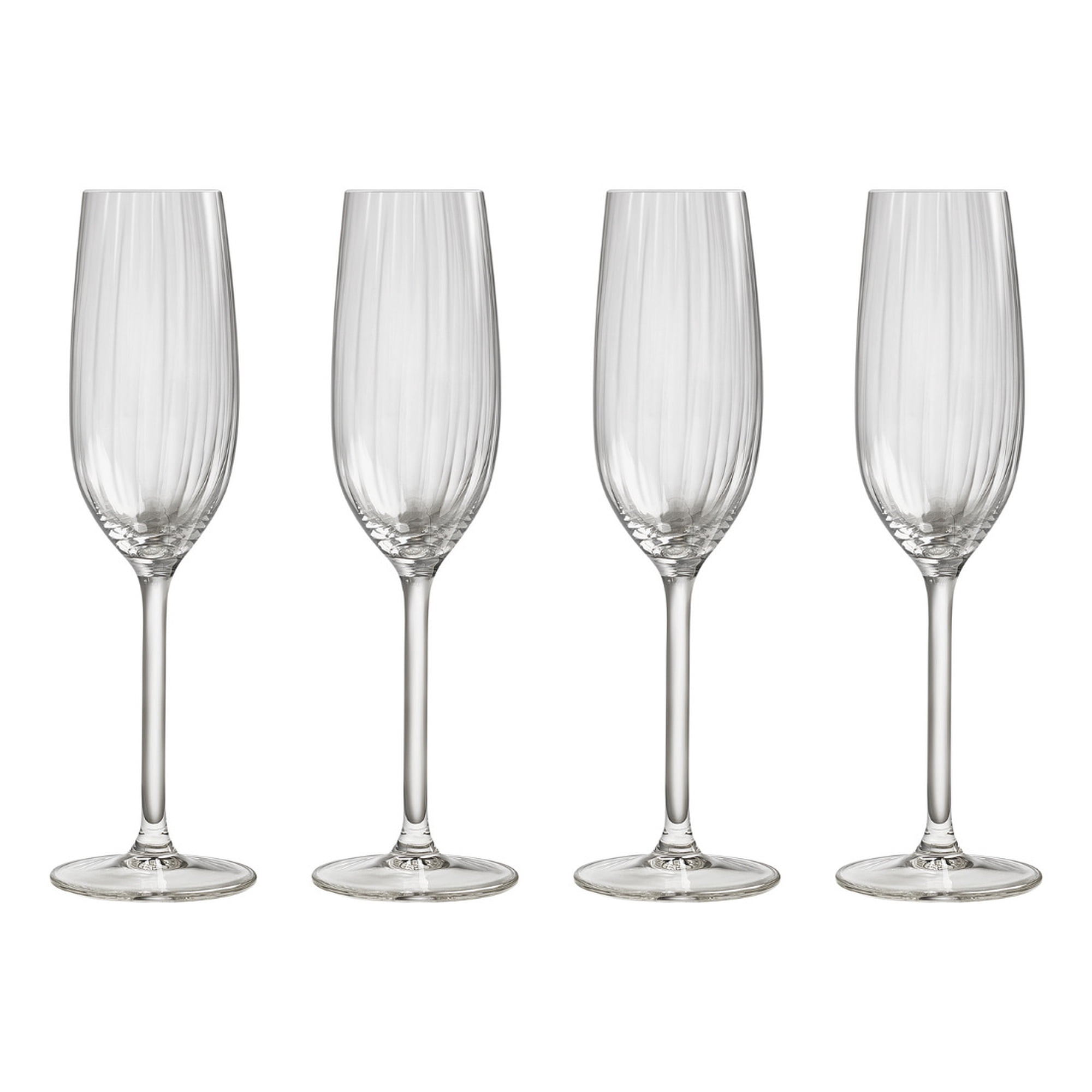 Royal Leerdam - Set 4 Copas Flauta Plisse 210 Ml