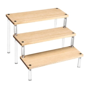 Magideal - Soporte De Exhibición De Acrílico Mostrador Venta Al Por Riser Cupcakes Holder Organizador Almacenamiento Soporte De Exhibición De Joyería Para , 3 Niveles