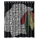 thumbnail image 1 of Cortina de ducha de los Chicago Blackhawks, juego de cortina de baño con ganchos, tamaño 60 x 72 pulgadas, 1 of 3