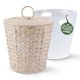 thumbnail image 1 of 84ECO Papelera de Mimbre Blanca de 11.4 Litros con Tapa y Forro, 1 of 6