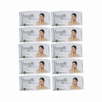Pack 10 Toallitas Desmaquillantes Faceclin 250 Unidades En Total