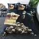thumbnail image 1 of Death Deed Reaper Skull Ghost Quilt Duvet Pillow Bed Set3-Piece Bedding Set (1 Duvet Cover + 2 Pillow Shams), 1 of 3