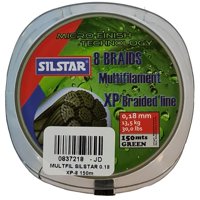 Silstar - Nylon Verde 0,18Mm Multifilamento 8Heb 150Mts Restenci13,5Kg