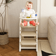 thumbnail image 3 of Multi functional Growing Up Dining chair,A high chair suitable for eating and feeding,Adjustable Height Toddler Tower,Use five-point seat belts and a movable large dinner plate, 3 of 3