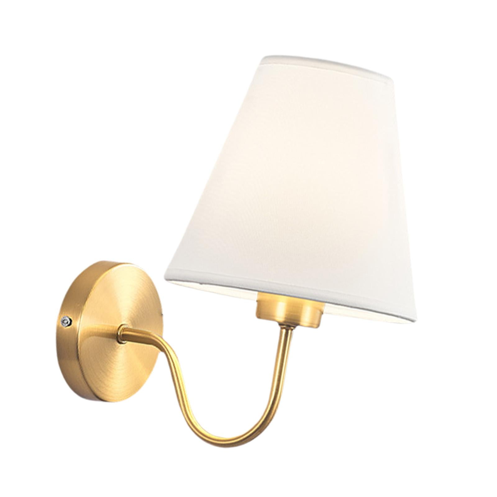 Magideal - Lámpara De Pared Europea, Accesorio E27, Candelabro, Lámpara De Sombra, Farol Decorativo, Iluminación Para Escalera, Lectura, Sala De Estar, Dormitori , Blanco