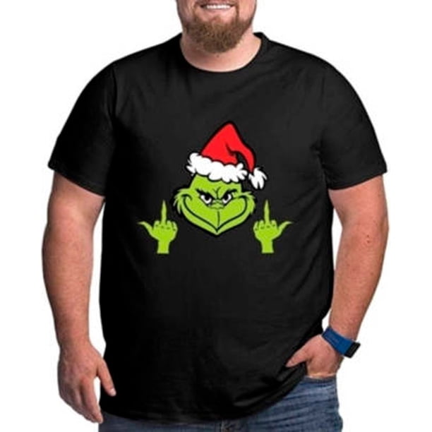 Polera Navidad Grinch Dedos Talllas Grandes 2xl 3xl 4xl