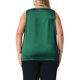 thumbnail image 3 of Agnes Orinda Conjuntos de Halloween para Mujeres Tallas Grandes Escuela Colegio Seda Satén Tops de Tirantes Cuello en V Casual Blusas Sin Mangas Básico de Verano Camiseta 1X Verde Oscuro, 3 of 6