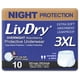 thumbnail image 1 of Ropa interior para adultos para incontinencia LivDry Overnight, talla XXXL, 1 of 8