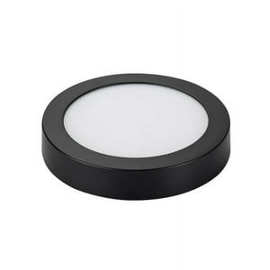 Hb Led - Panel Redondo Led Sobrepuesto Negro 24W Frío