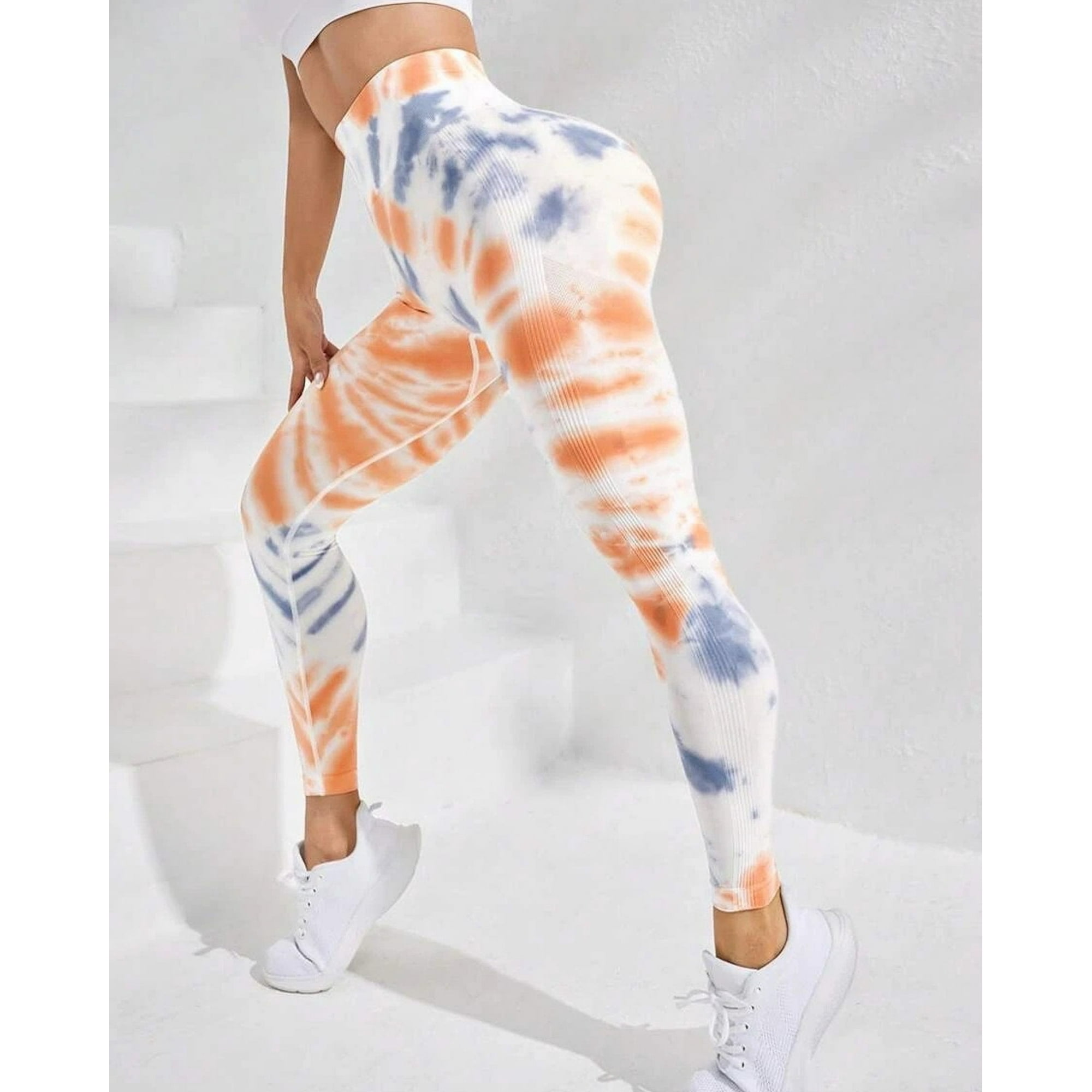 Flix Spa - Calzas Deportivas Push Up Mujer Estampado Manchado