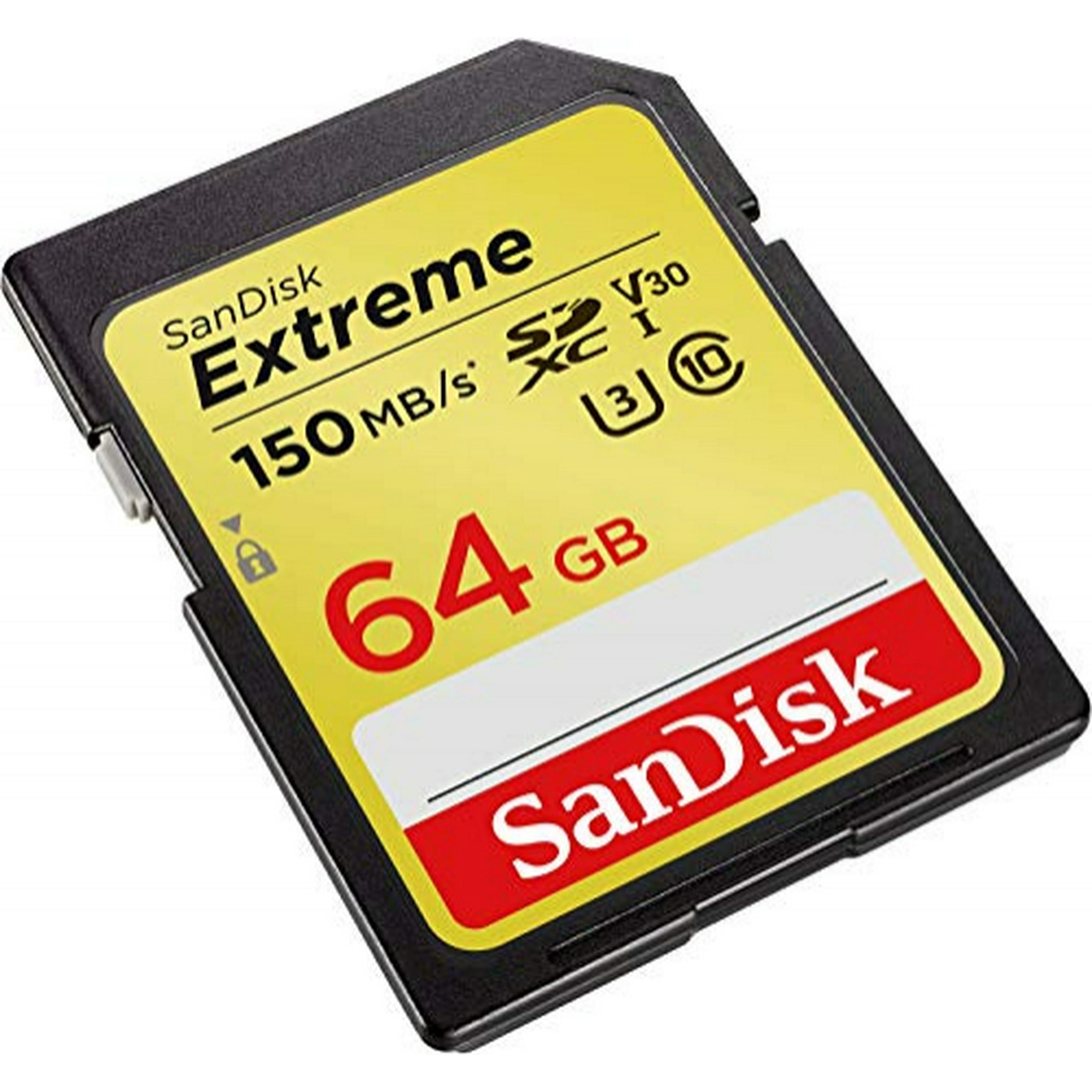 Sandisk 64gb Extreme Sdxc Uhs-i Card-c10, U3, V30, 4k Uhd, Tarjeta Sd-sdsdxv6-064g-gncin, Negro