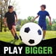 thumbnail image 4 of Balón de fútbol gigante DO-U-Play Games de 76 cm con bomba manual, 4 of 8