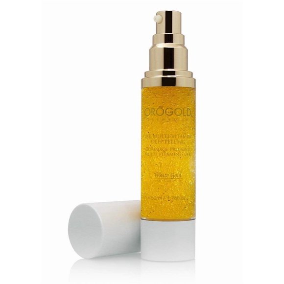 Exfoliante facial OROGOLD White Gold 24K, multivitamínico, 50 ml