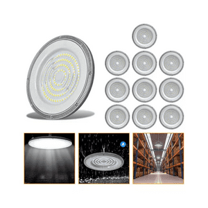 Genérico - 10 Foco Plafon 300W Ip65 Industrial Techo Campana Luz Fría