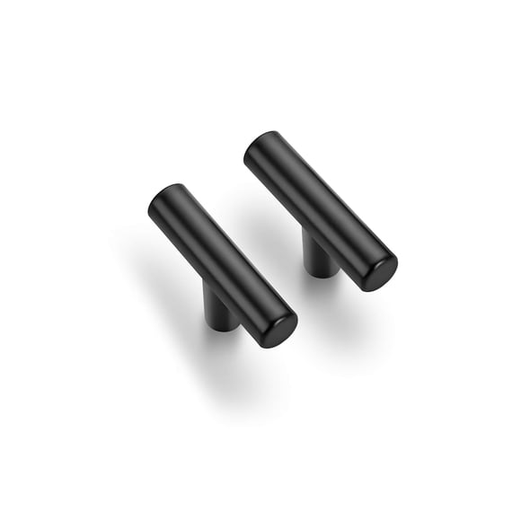 Tiradores Ravinte de acero inoxidable negro mate, 2 pulgadas, 10 unidades