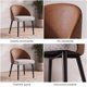 thumbnail image 4 of Juego De 2 Sillas Isadora Comedor Tela Pu Con Patas De Acero, 4 of 8