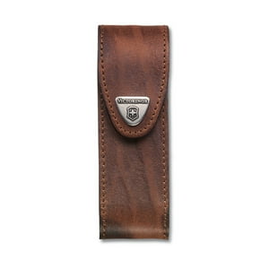 Victorinox - Estuche De Cuero Color Café Para Cinturón. Tamaño 13X4,3X4 Cm