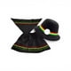thumbnail image 2 of Traje Tipico Nortino Niña Falda, Punta y Sombrero Negro, 2 of 3