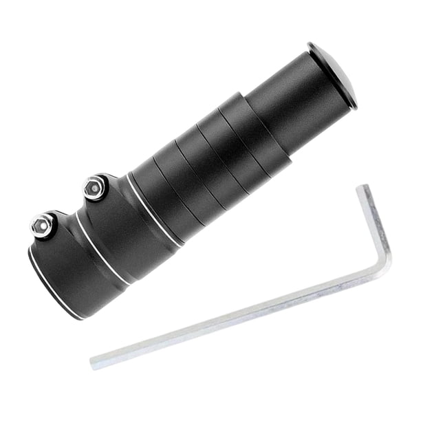 Adaptador de Altura para Elevador de Manillar de Bicicleta, Vástago Ajustable para Extensión de Tubo de Dirección de Bicicleta con Pequeños Elevadores negro 13cmx3.5cm