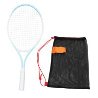 Magideal - Raqueta De Tenis Para Niños De 21 Pulgadas Con Bolsa De Malla Con Cordón, Equipo De Tenis Portátil, Cuerdas De Alta Resistencia Para Jugar Al Aire Lib Azul