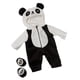 thumbnail image 1 of Trajes Y Accesorios de Ropa de Muñeca de Dibujos Animados, Accesorios de Ropa de Muñeca de Bebé de 48 Pulgadas, para Muñecas de Bebé Recién Nacidas, R Negro con Blanco, 1 of 5