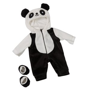 Magideal - Trajes Y Accesorios De Ropa De Muñeca De Dibujos Animados, Accesorios De Ropa De Muñeca De Bebé De 48 Pulgadas, Para Muñecas De Bebé Recién Nacidas, R Negro Con Blanco