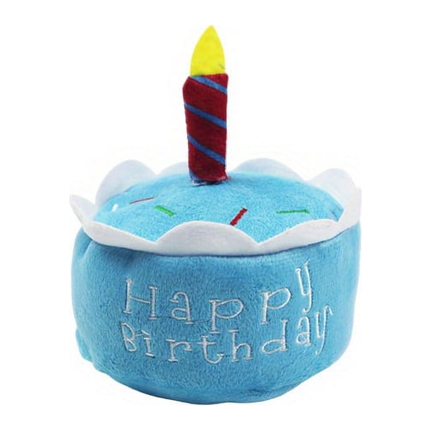 Plush Pet Toy, Birthday Cake Design Dog Chew Toy, Interactive Dog Squeaky Toys, Pet Toys