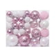 thumbnail image 3 of 46 Uds Adornos De Bolas De Navidad Adornos Artesanales Para Bodas Graduación Festiva Rosa Blanco, 3 of 5