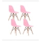 thumbnail image 3 of Juego de Comedor Mesa Eames Blanca 100cms + 4 Sillas Eames Rosa, 3 of 3