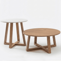 Juego De Mesas De Centro Capuccino Home Mobili