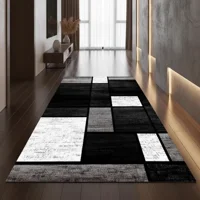 Casadeliacl - Alfombra Pasillera 3D Decorativa W.M G Moderna 1.8 M 60 Cm Cuadro Negro Y Blanco