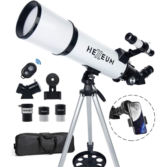 Telescopio HEXEUM 80 mm de apertura 600 mm de distancia focal