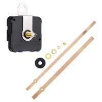 Magideal - Kits De Mecanismo De Movimiento De Reloj De Pared Que Funcionan Con Pilas, Kit De Motor De Reloj De Repuesto, Accesorios, Timbre De Movimiento Con Man 1 Par De Manos Doradas