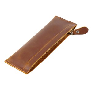 Magideal - Portalápices, Bolso, Estuche Portátil Para Cosméticos, Estuche De Papelería, Estuche Para Bolígrafos, Estuche Para Bolígrafos, Estuche Para Bolígrafos Marrón