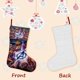 thumbnail image 3 of Los Vengadores Tema: Calcetines de Navidad, fino lino blanco para colgar en escaleras y chimenea, decoración navideña para el hogar, regalo de Navidad. 45cm × 32cm, 3 of 5