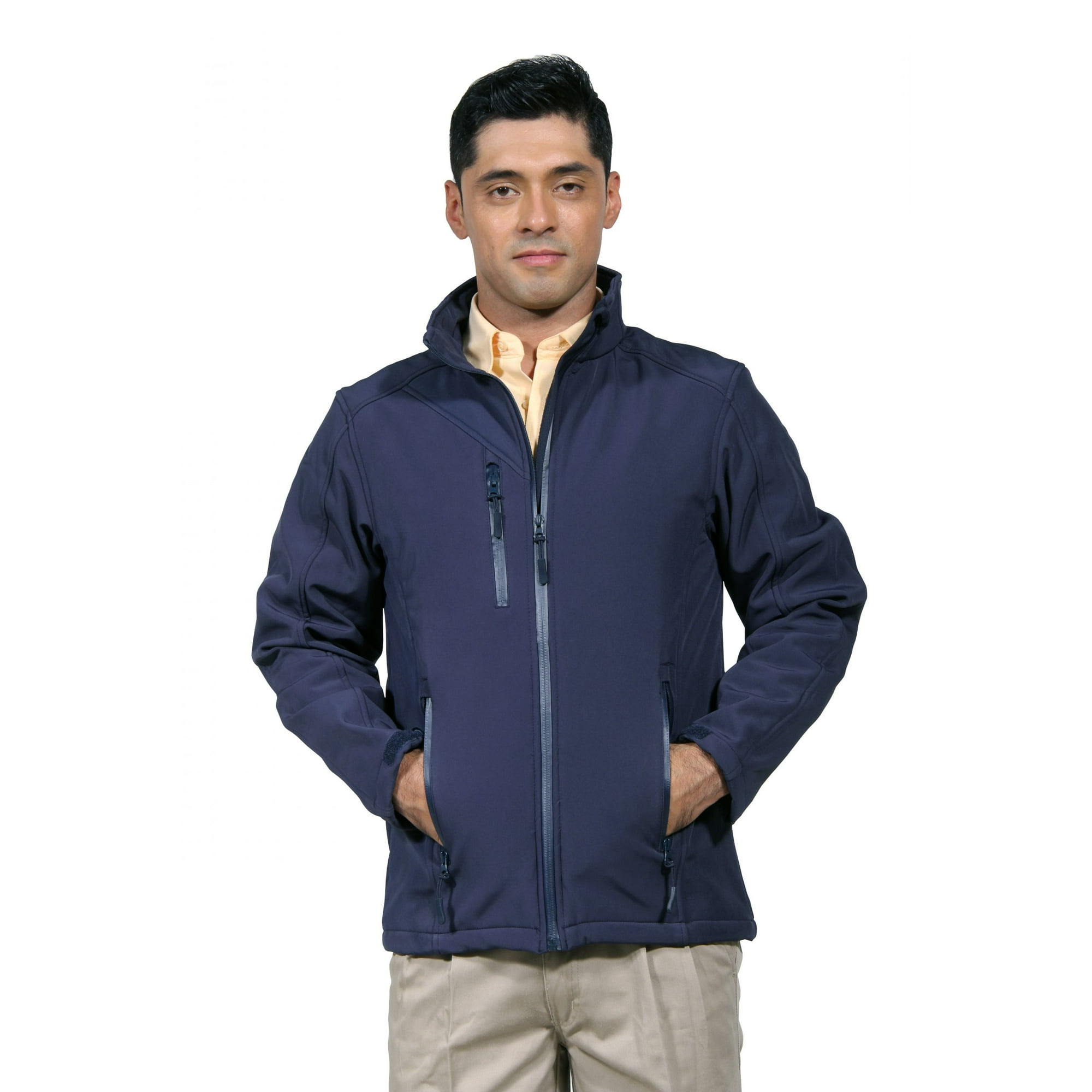 90 Grados - Chaqueta Softshell Hombre Azul Marina Talla S