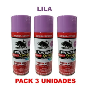 Toro Negro - Pintura En Spray Pack 3 Unidades Color Lila