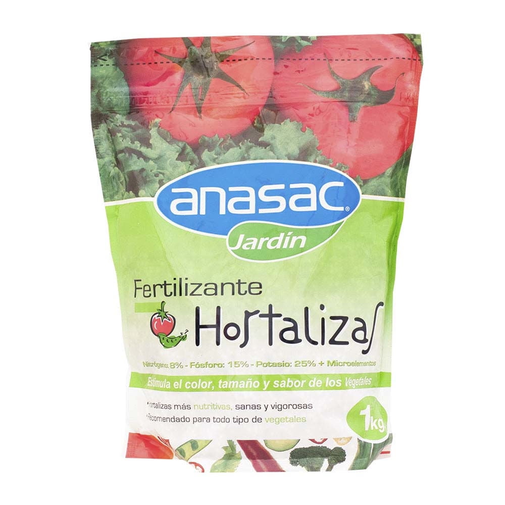 Anasac - Fertilizante Para Hortalizas Bolsa 1 Kg