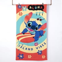 Disney-Stitch - Toalla Playa C/Bolso 70X140+33X42 Stitch Aloha