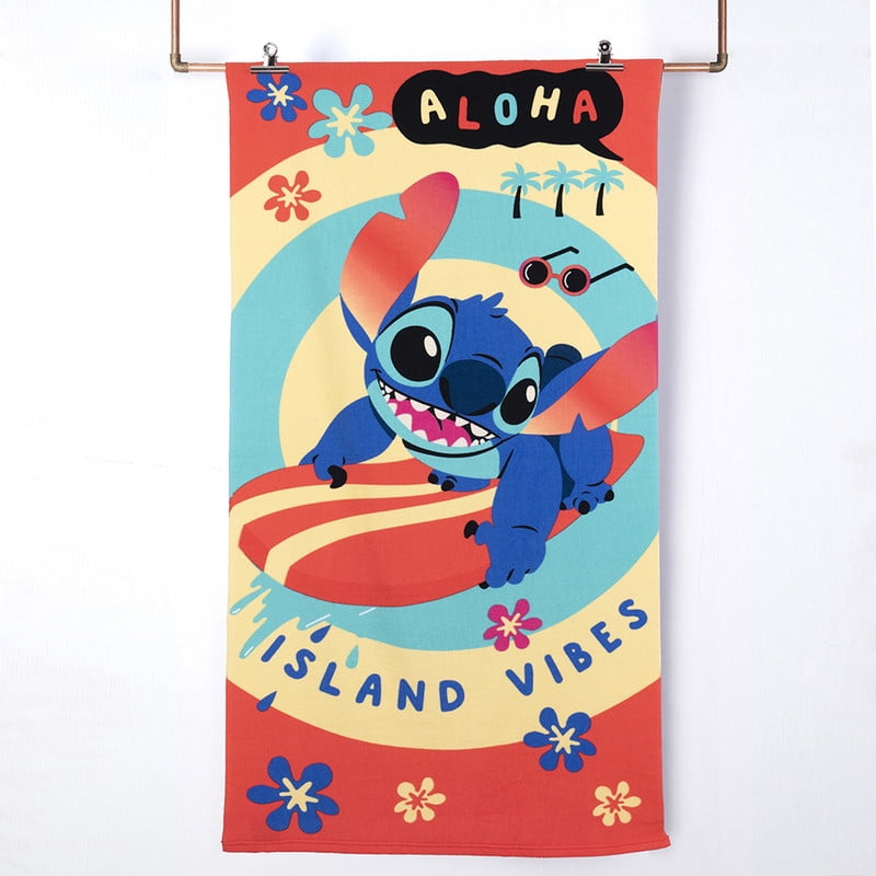 Disney-stitch - Toalla Playa C/bolso 70x140+33x42 Stitch Aloha
