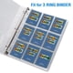 thumbnail image 5 of Fundas para tarjetas coleccionables Sooez con 9 bolsillos para encuadernación de 3 anillas, 36 unidades, 5 of 7