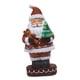 thumbnail image 2 of Muñeco De Navidad Pintado A Mano, Estatuilla De Papá Noel, Manualidades Para Mesa, Decoración Del Hogar, Sostiene Oso, 2 of 5
