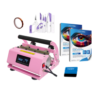 Sublipress - Kit Estampadora De Tazones Doble Rosa + Papel Y Herramientas