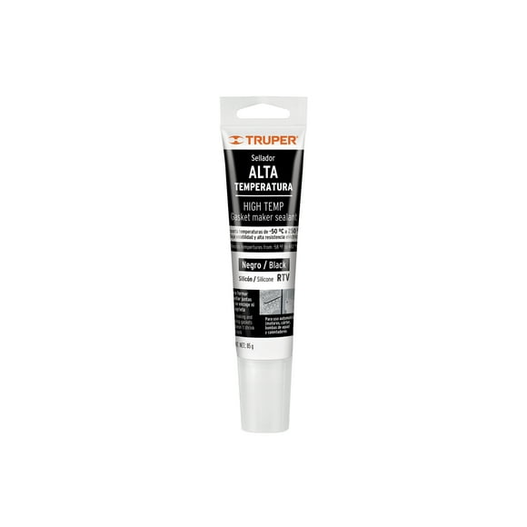 Silicona Alta Temperatura Truper Negra 85 grs