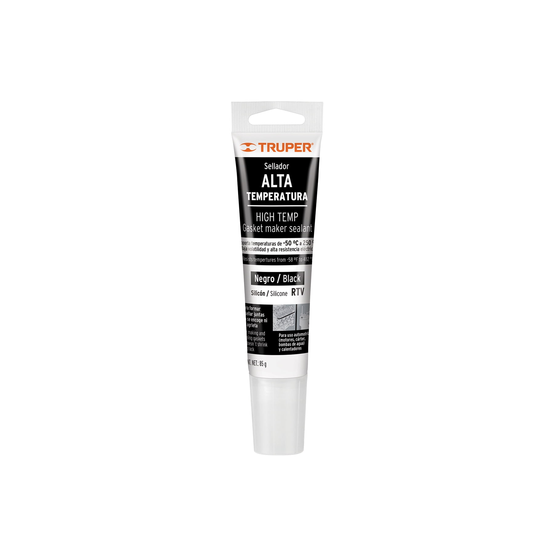 Silicona Alta Temperatura Truper Negra 85 Grs