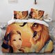 thumbnail image 1 of Princess and Beast Cartoon Duvet Cover Set 100% Microfiber Bedding Set Skin-Friendly 3 Piece Comforter Cover Set for a Comfortable Sleep, 1 of 5