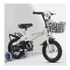 thumbnail image 5 of Bicicleta Aro 12 con Cesta, Ruedas y Botellón de Agua Blanco, 5 of 6